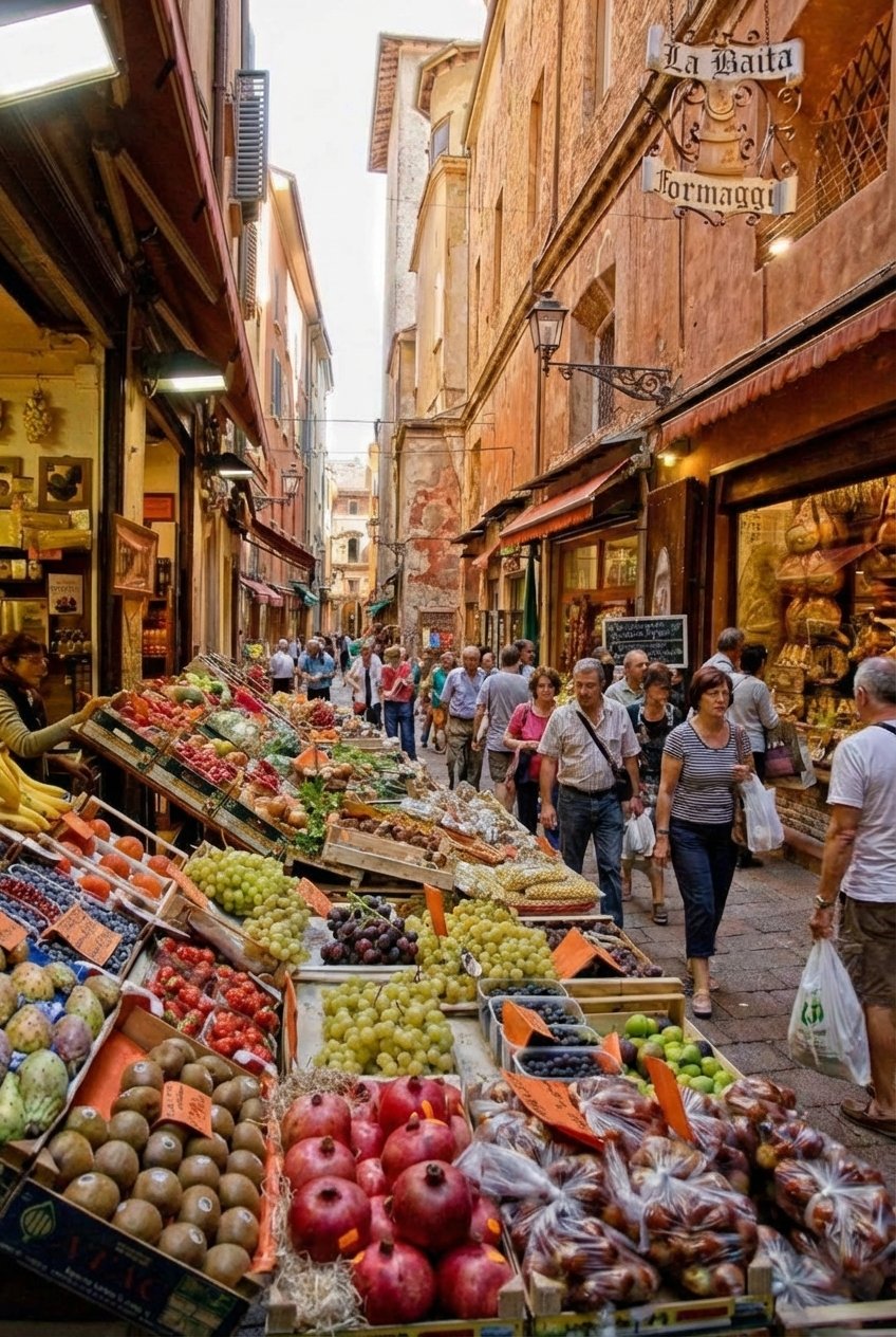Bologna Städtetrip Marktviertel
